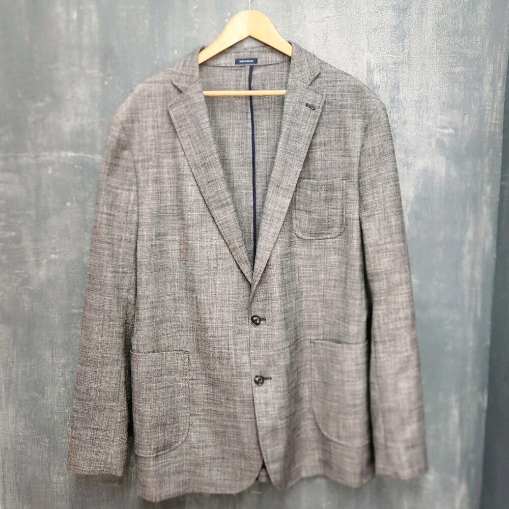 Stafford Travel Stretch Sport Coat Jacket Blazer Size: 48L Gray